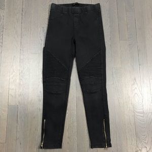 Beulah Womens Ankle Zip Moto Pant Beulah Womens Ankle Zip Moto Pant
